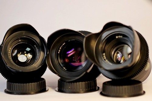 Vintage soviet cine lens set - vintage,