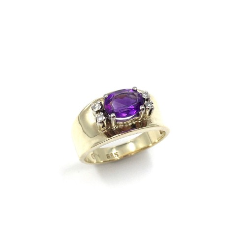 Bague jaune 14 carats - jaune,