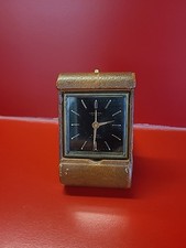 Belle pendulette Reveil LOOPING 8 jours idem JAEGER-LECOULTRE ADOS Fonctionne 