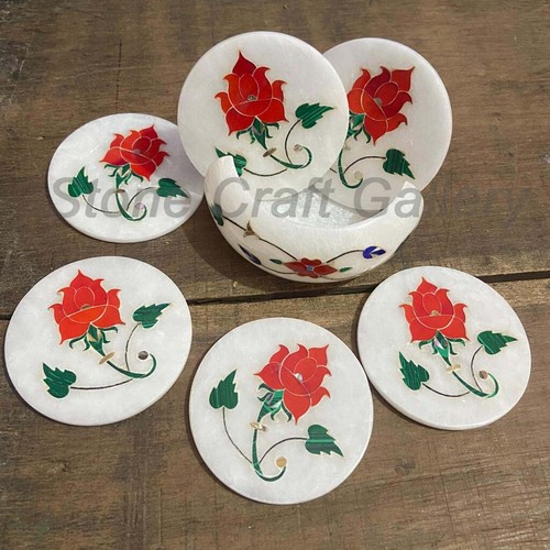 Marbre thé coaster - marbre, set
