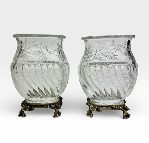Baccarat pair vases - baccarat, de