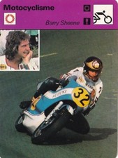 MOTO carte fiche photo BARRY SHEENE