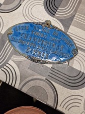 ancienne plaque concours hippique Ligue DU Val De Loire Tours 1988 5eme Prix