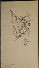 Dessin vers 1950 rue - vers, tholozé