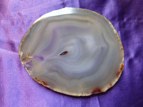 Tranche agate légèrement - tranche,