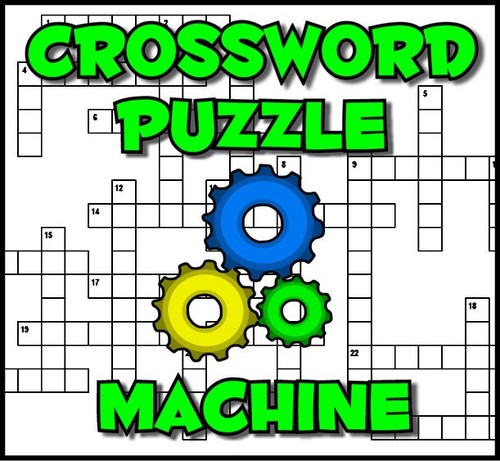 Crossword puzzle machine - puzzle,