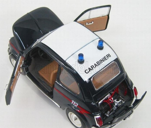 Burago fiat 500 carabinieri - burago,