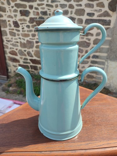 Ancienne cafetière tôle - cafetière,