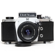 ⭐MINT⭐ SERVICED & TESTED Exakta VX500 German Camera with Domiplan 2.8 50mm Lens