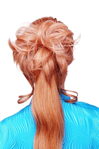 Postiche scrunchy cheveux rose - cheveux,