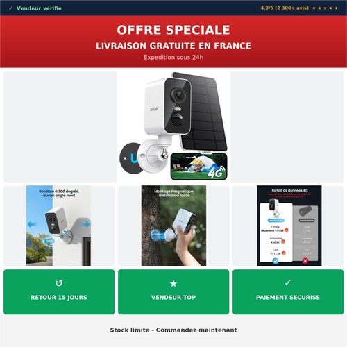 Caméra surveillance 4g - caméra,