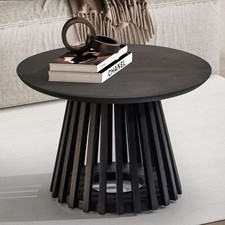 Finebuy table basse ronde - ronde, bois