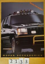 JEEP CHEROKEE ACCESSOIRES MOPAR Prospectus USA 6 pages Anglais 199?