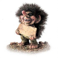 Troll Nyform 186 Avec Plaque Pour Nom Original Norvégien Norway Ny Form Trolls