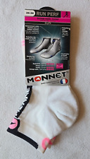 Paire de chaussettes blanches taille 35/36 Run Perf marque Monnet (vt)
