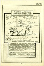 Publicité ancienne les deux rats le renard et le Dentol 1924 issue de magazine