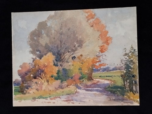 Aquarelle jane soldano jeanne - aquarelle,