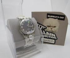 TA1551 SWATCH 007 VILLAIN COLLECTION MONTRE BLOFELD'S CAT YOU ONLY LIVE TWICE