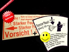 LOT MARQUAGES PANZERFAUST 30 m (Klein) ETIQUETTE DE TÊTE STENCIL OFFRE SPÉCIALE