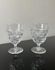 2 VERRES A EAU EN CRISTAL