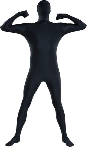 Full body black partysuit - full,