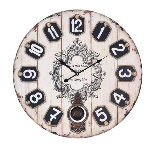 Orologue murale shabby chic - murale,
