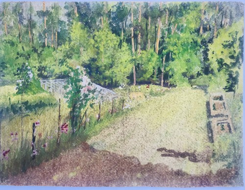 Tableau peinture aquarelle - tableau,