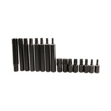 Embouts mâles T20 - T60 Torx Star avec tige de 10 mm longueur 30 mm ou 75 mm