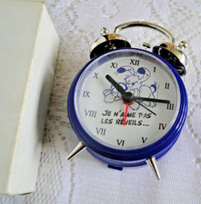 Réveil ATLAS Collections plastique bleu à cloches ASTERIX avec emballage