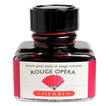 [Ref:13068T] HERBIN Encre traditionnelle à stylo en flacon "D" 30ml Rouge