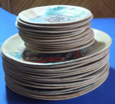 Lot de 14 Vtg. Assiettes