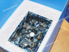 Évier en agate bleue 20" x