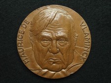 MEDAILLE ART BRONZE 68mm AH.TORCHEUX à MAURICE DE VLAMINCK PEINTRE CÉRAMISTE