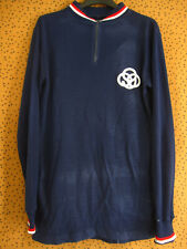 Maillot Cycliste vintage Gitane Cycles Acrylique 70'S jersey Marine - M