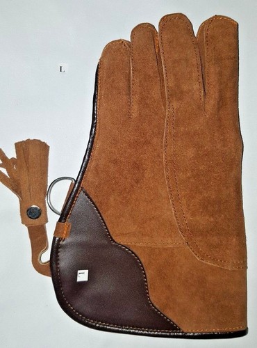 Fauconnerie gant cuir daim - cuir,