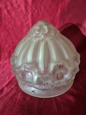 GLOBE OBUS ART DECO VERRE