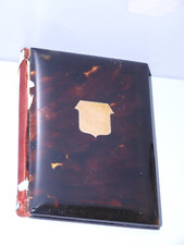 -PORTE CARTES PORTE MONNAIE XIXe Cartouche Or Vierge  A RESTAURER Vitrine   D