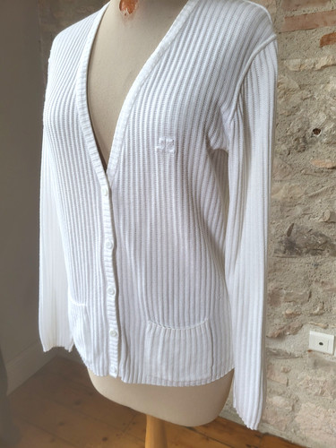 Courreges cardigan côtelé - courreges,