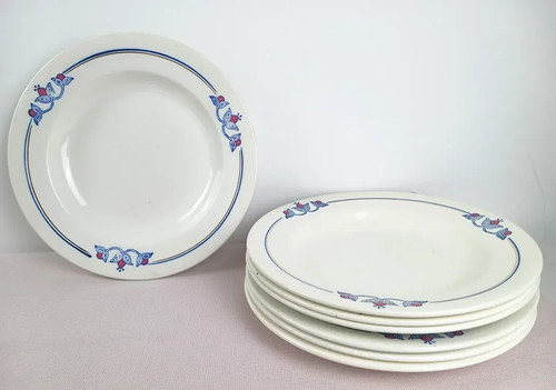 Lot assiettes anciennes - 7,