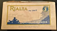 CHOCOLAT MENIER UNE BOITE CARTON RIALTA AU LAIT ,  VIDE