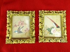  Paire de Peintures sur Soie