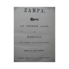 HEROLD Ferdinand Zampa Opera