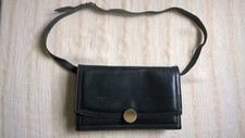 Sac à main vintage LANCEL en cuir noir