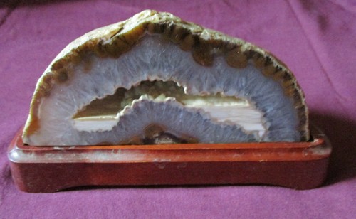Geode agate grise du - d’agate,