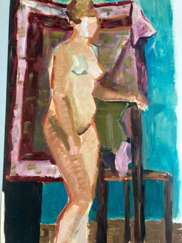 Très belle peinture femme nue - peinture,