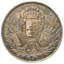 Médaille argent vermeil 36g "