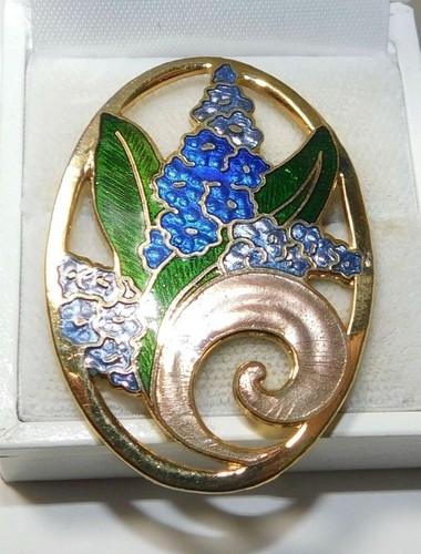 Art nouveau style bleu fleur - art,