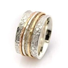 Bague toupie en argent