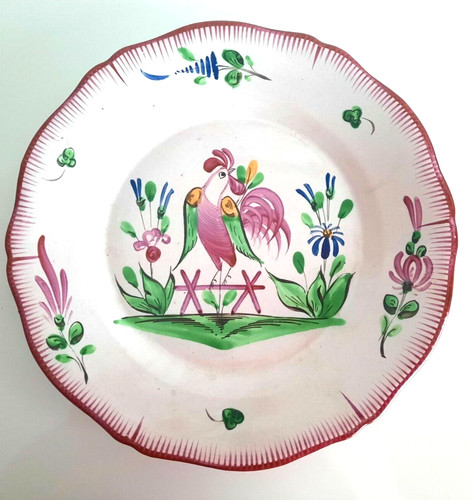Assiette ancienne faïence - en,
