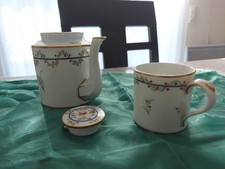 Petite Théière Litron Avec Sa Tasse Porcelaine